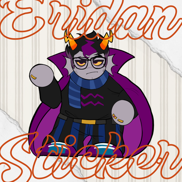 Homestuck - Mini Eridan Sticker