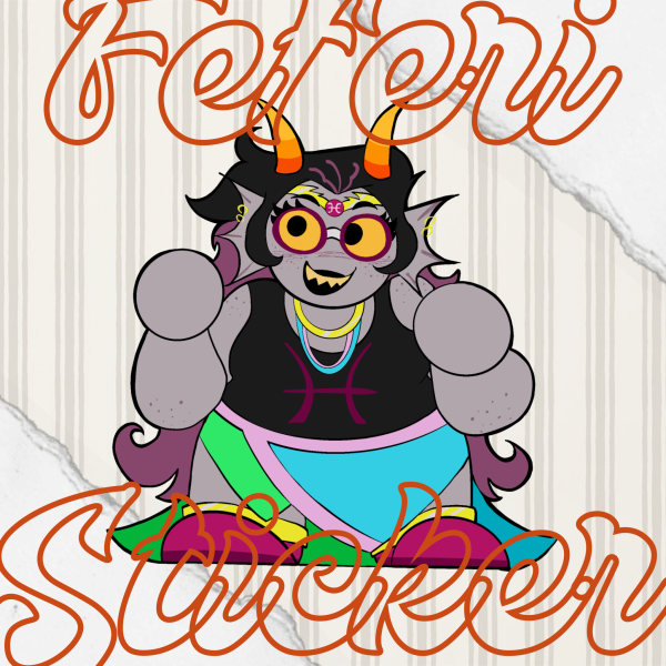 Homestuck - Mini Feferi Sticker