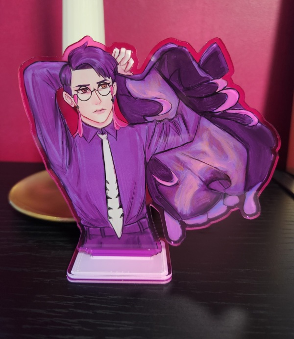 Corbeau Colored Edge Acrylic Standee
