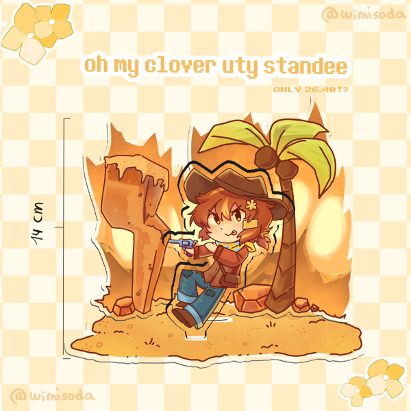 💛 Clover Undertale yellow standee