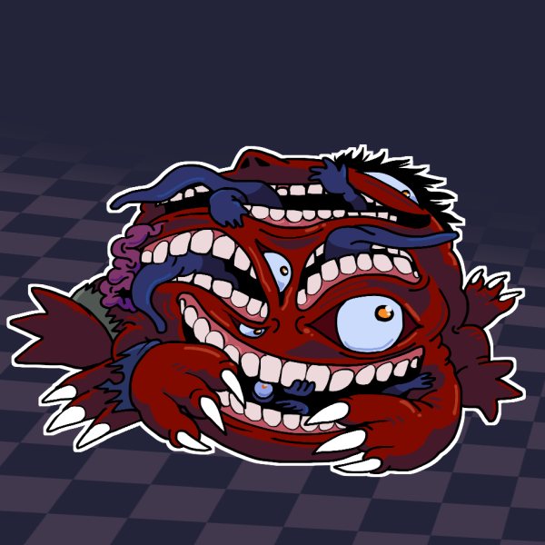 Look Outside - Grinning Beast Keychain