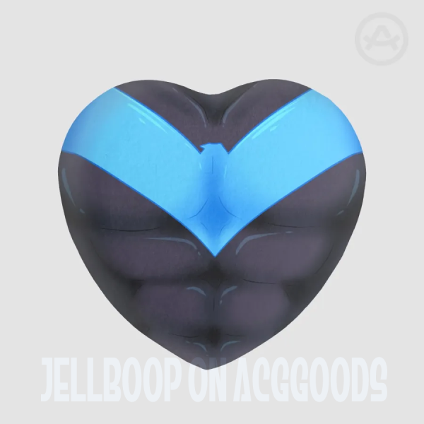 Nightwing Heart Plush Badge