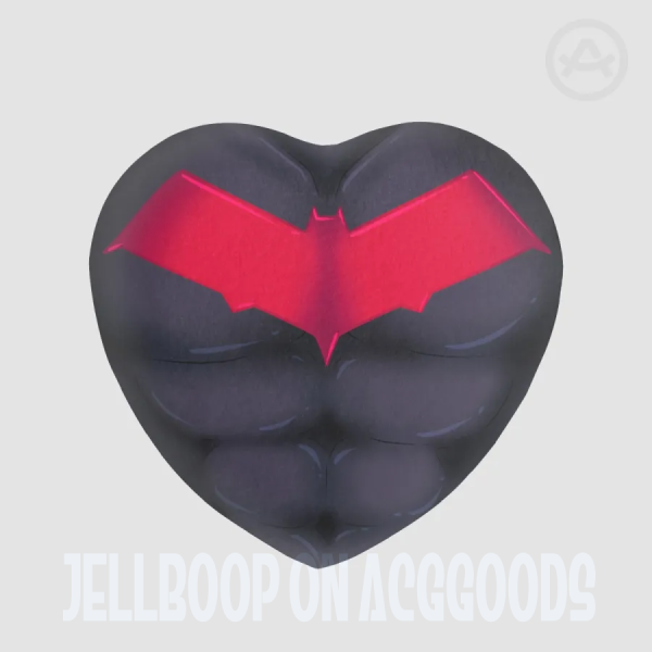 Red Hood Heart Plush Badge