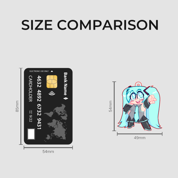 Miku Peace Sign Keychain