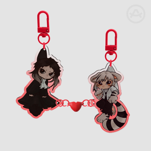 Atsushi and Akutagawa magnetic keychains