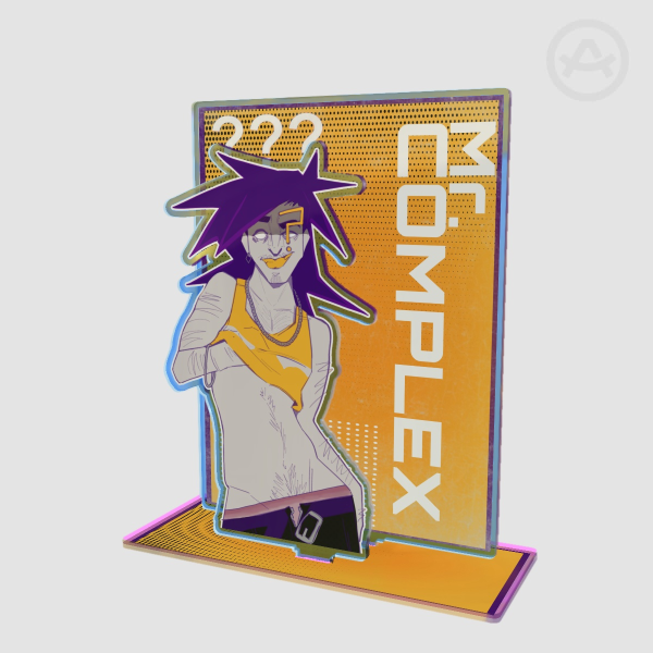 Mr Complex Double Insert Acrylic Standee