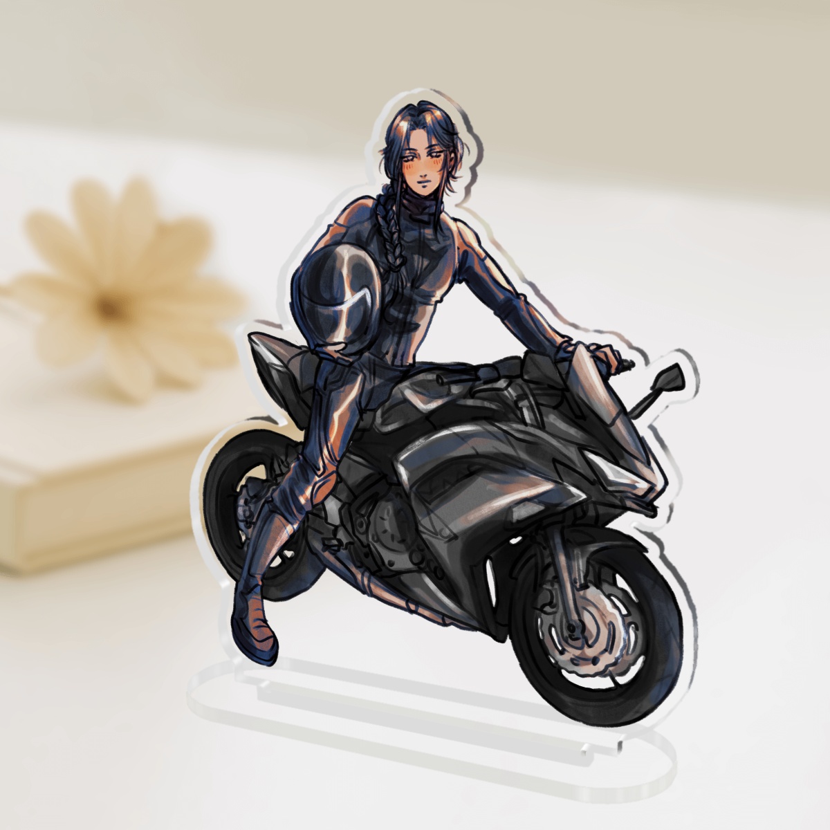 Mu Qing Biker Standee