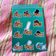 Snorves with Hats ✧ Stickersheet