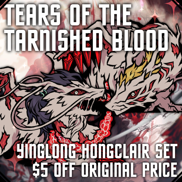 tears of the tarnished blood yinglong hongclair (5cm thick acrylic set)