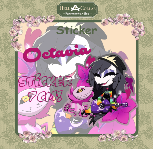 Octavia Spring Clear PET Vinyl Die Cut Stickers