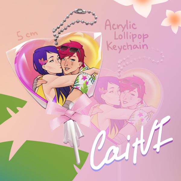CaitVi Arcane - Acrylic Lollipop Keychain