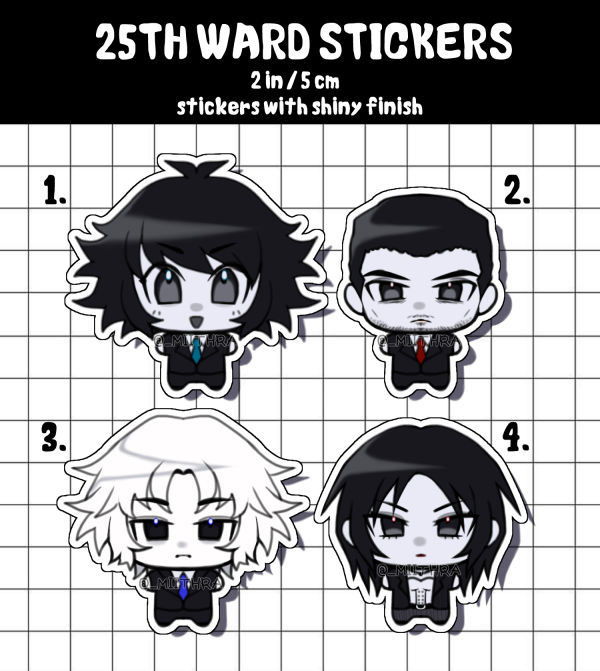 The 25th Ward Sticker Set (4 pcs)