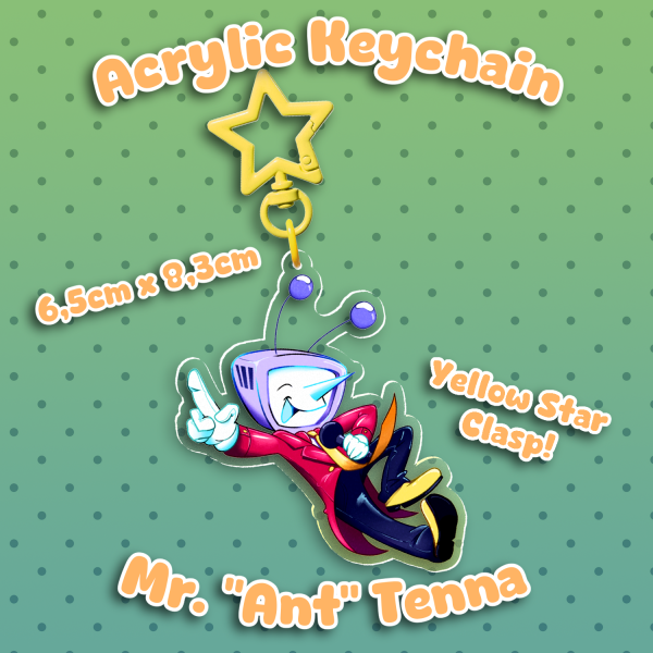 Mr. "Ant" Tenna - Acrylic Keychain