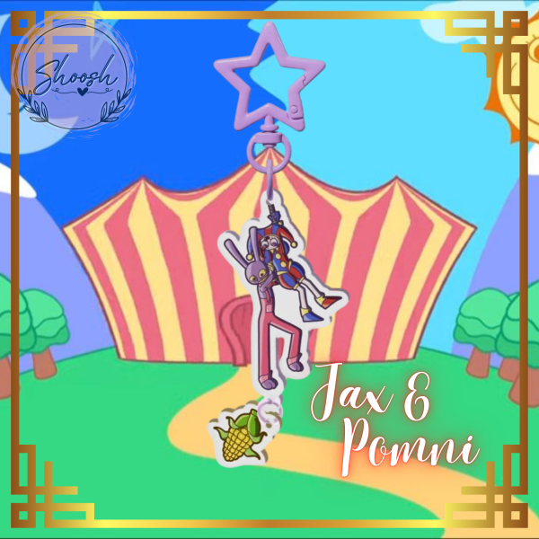 Jax and Pomni Connection Acrylic Keychain