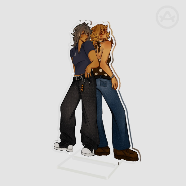 Fem Kaveh and Alhaitham standee