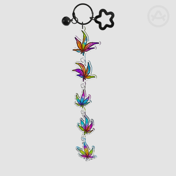 420 Leafs Keychain