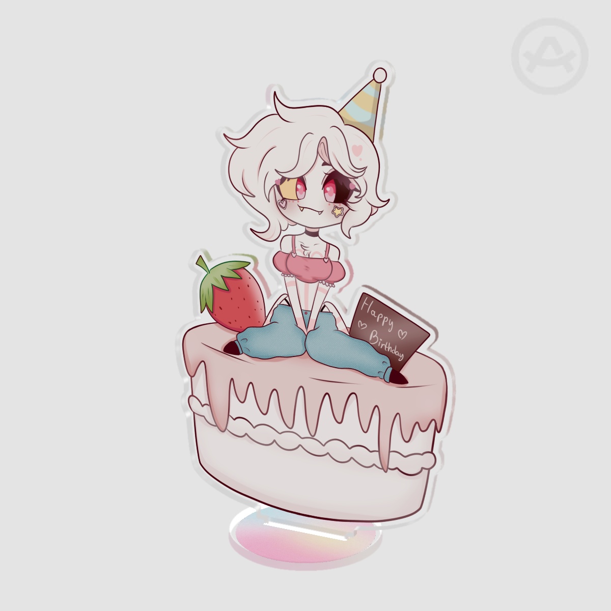 Angel Dust Birthday standee - 15cm