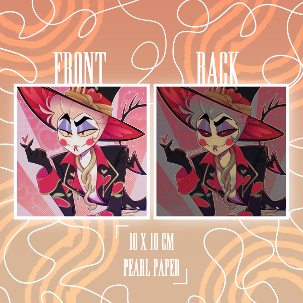 Valentines Lucifer | Small Pearl Paper Photocard