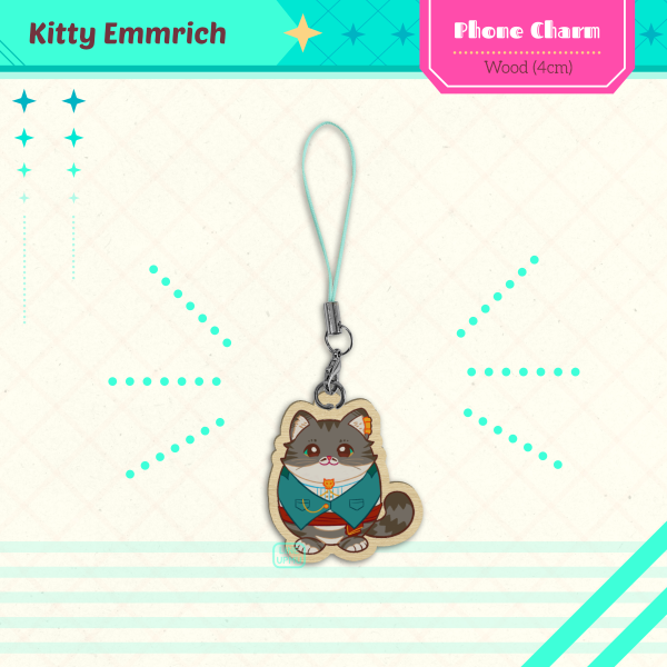 Kitty Emmrich - Yolkarin (wood phone charm 4cm)