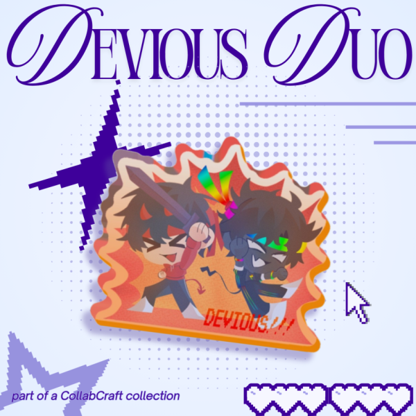 Devious Duo Acrylic Block