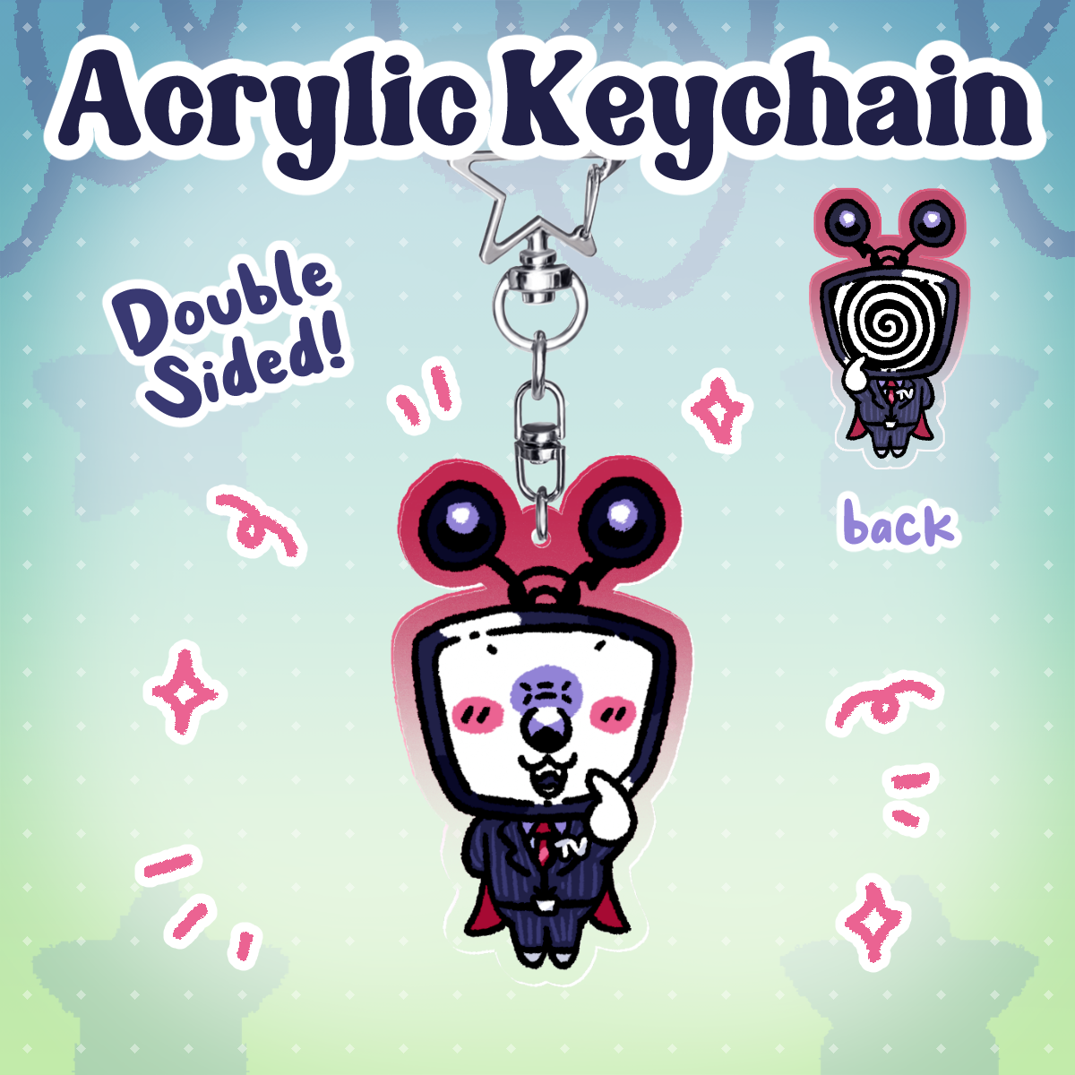 Defernull Tenna Acrylic Keychain - [Deltarune]