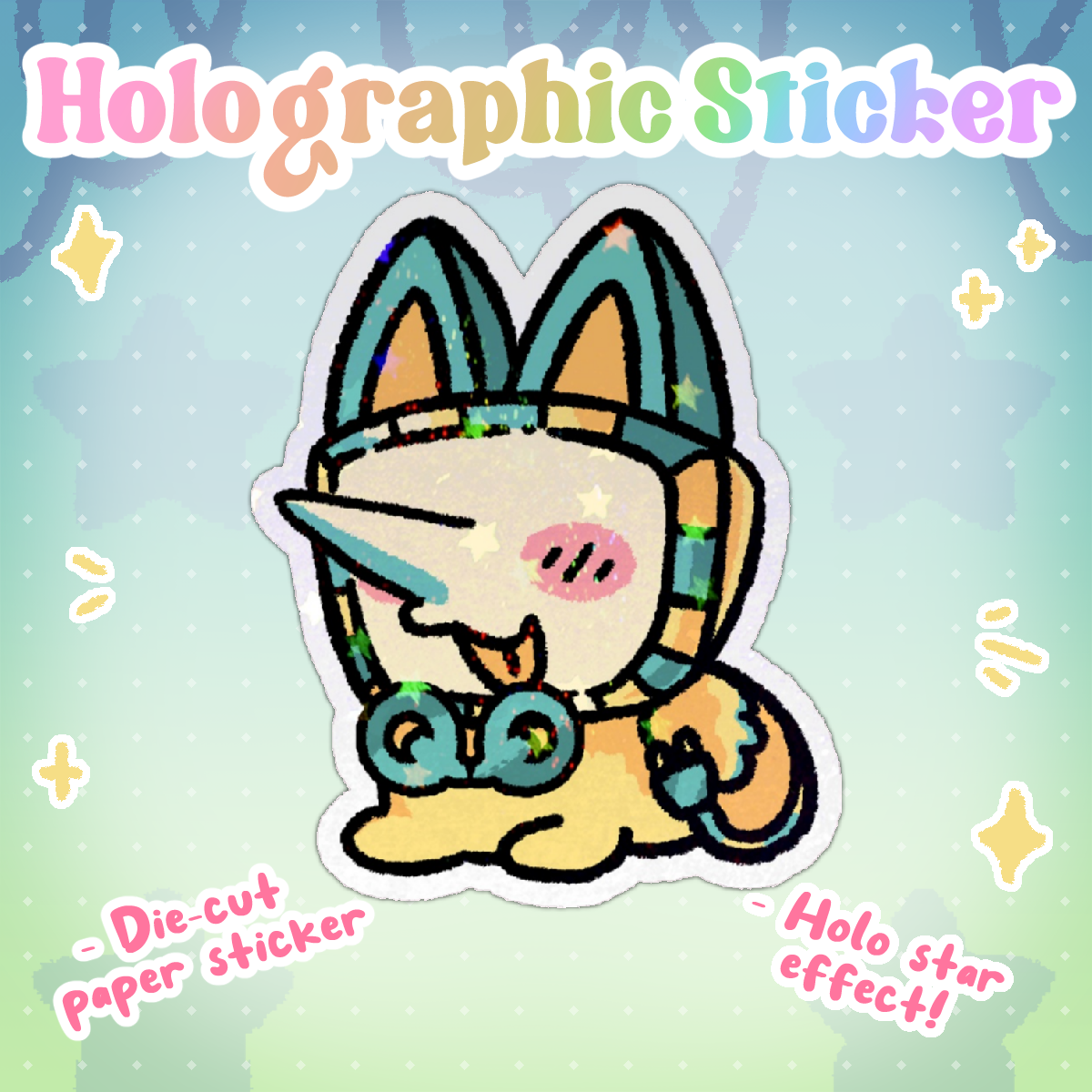Sphinx Tenna Holo Sticker - [Deltarune]
