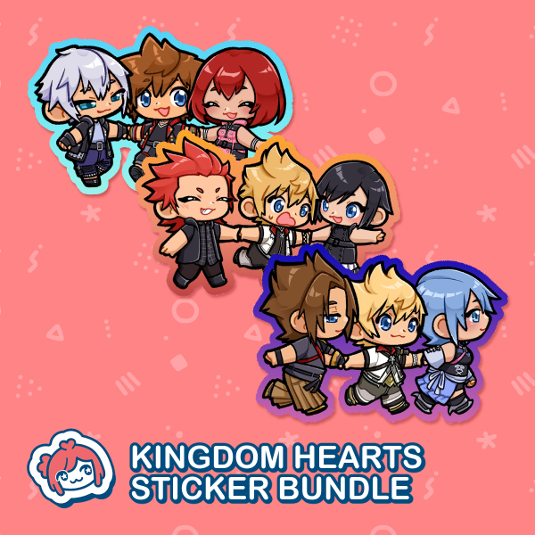 [ Kingdom Hearts ] Friendship Trios Sticker Bundle