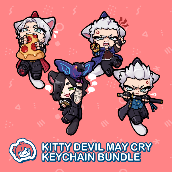 [ DMC ] Kitty Character Keychain Bundle