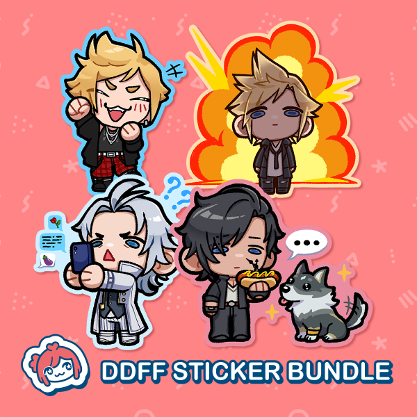 [ Final Fantasy ] Dissidia Duellum 4-pc Sticker Set