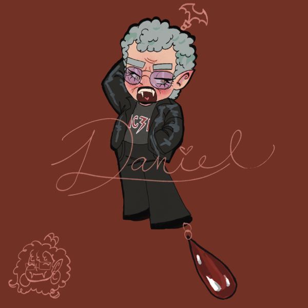 Old Daniel IWTV Blood Charm Acrylic Keychain