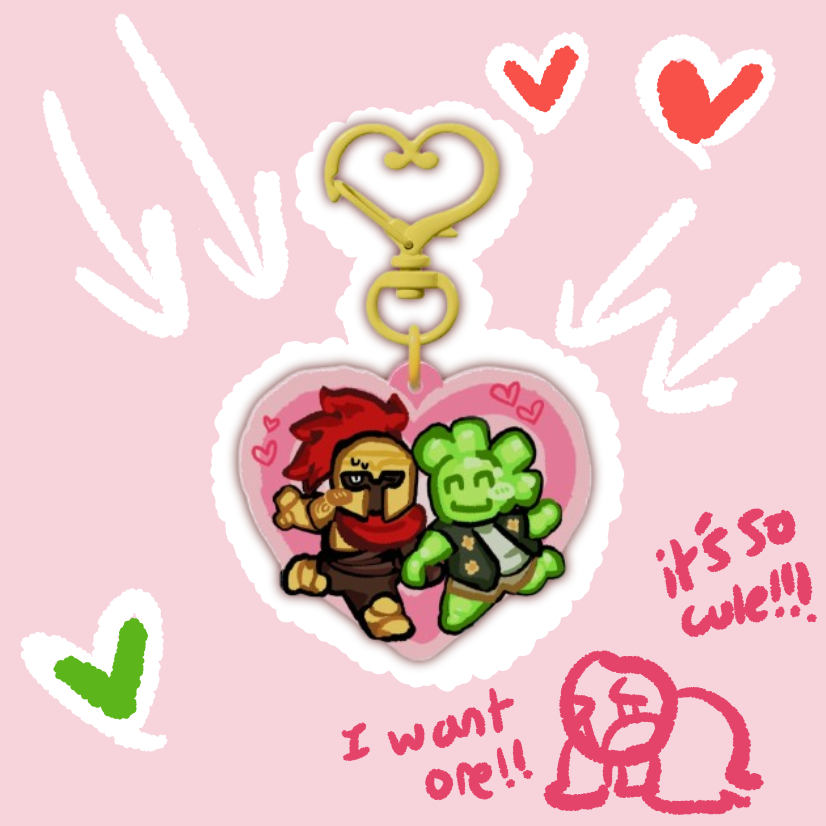Heart! Slimeknight Keychain