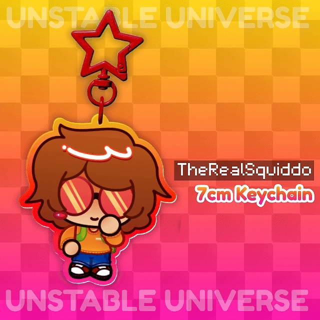 TheRealSquiddo - Unstable Universe - Clear Acrylic Keychains