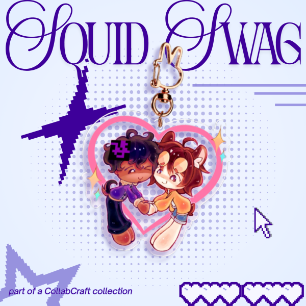 Glitch Duo Acrylic Keychain!