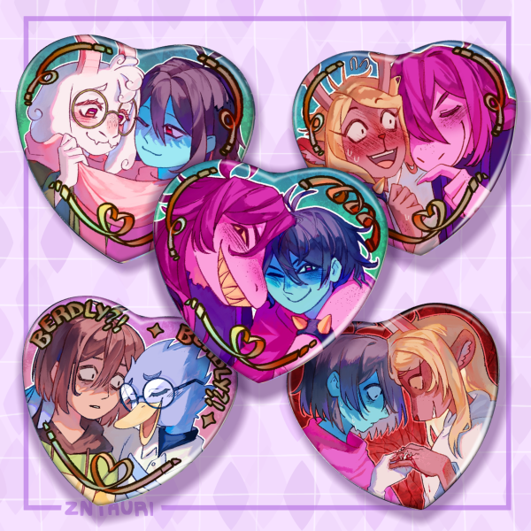 DT Heart Badge set