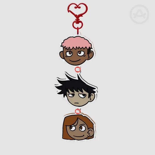 Yuji, Megumi, Nobara keychain