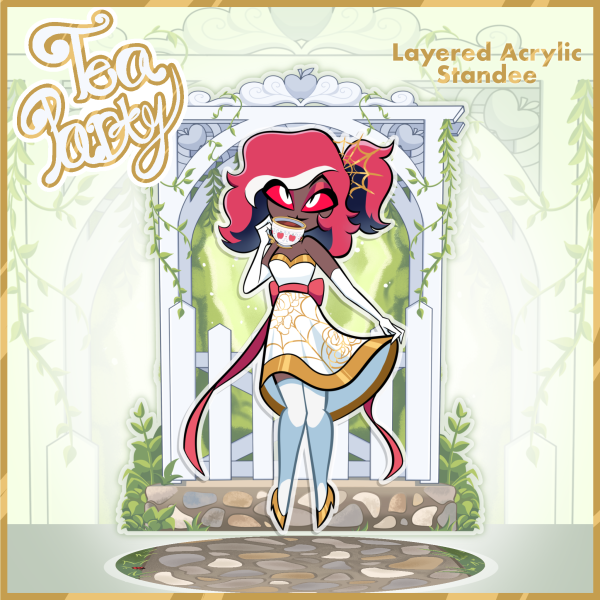 Tea Party Velvette Acrylic Standee