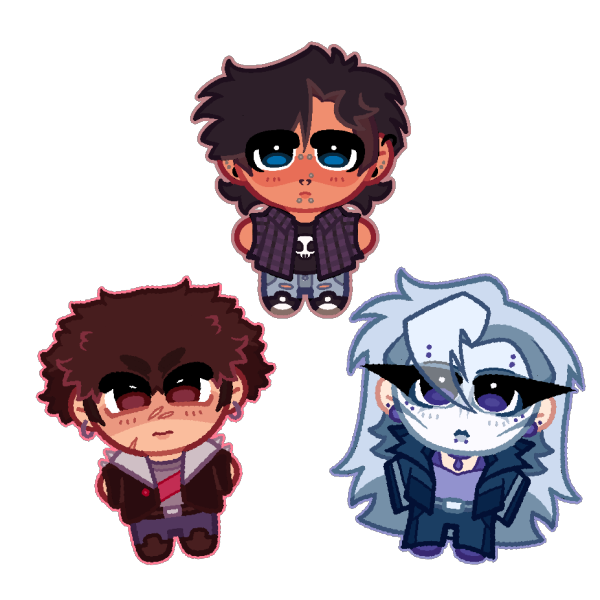 Shadow Knights Phone Charm Style Keychain Bundle