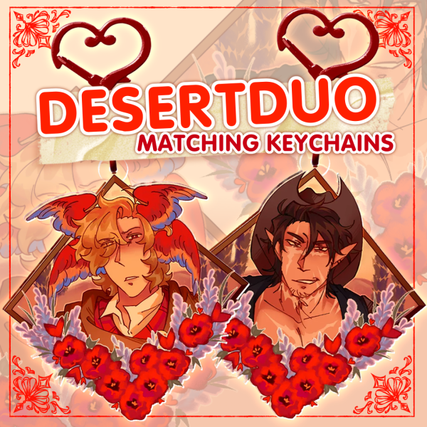 Desert Duo ~ Life Series Matching Keychains
