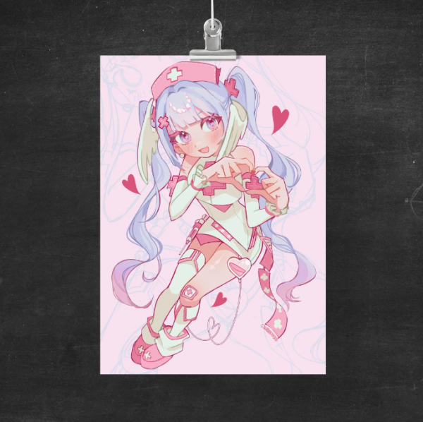 Kawaii Nurse Print