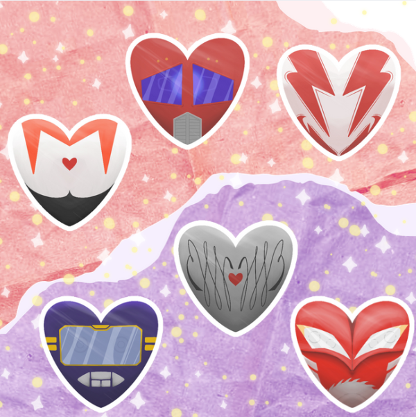 Transformers Heart Stickers