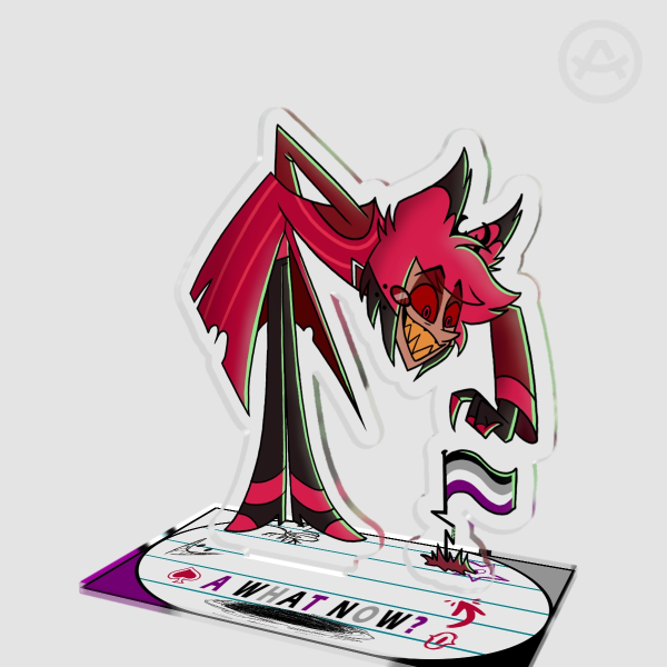 "A What Now" Alastor Ace Pride Standee
