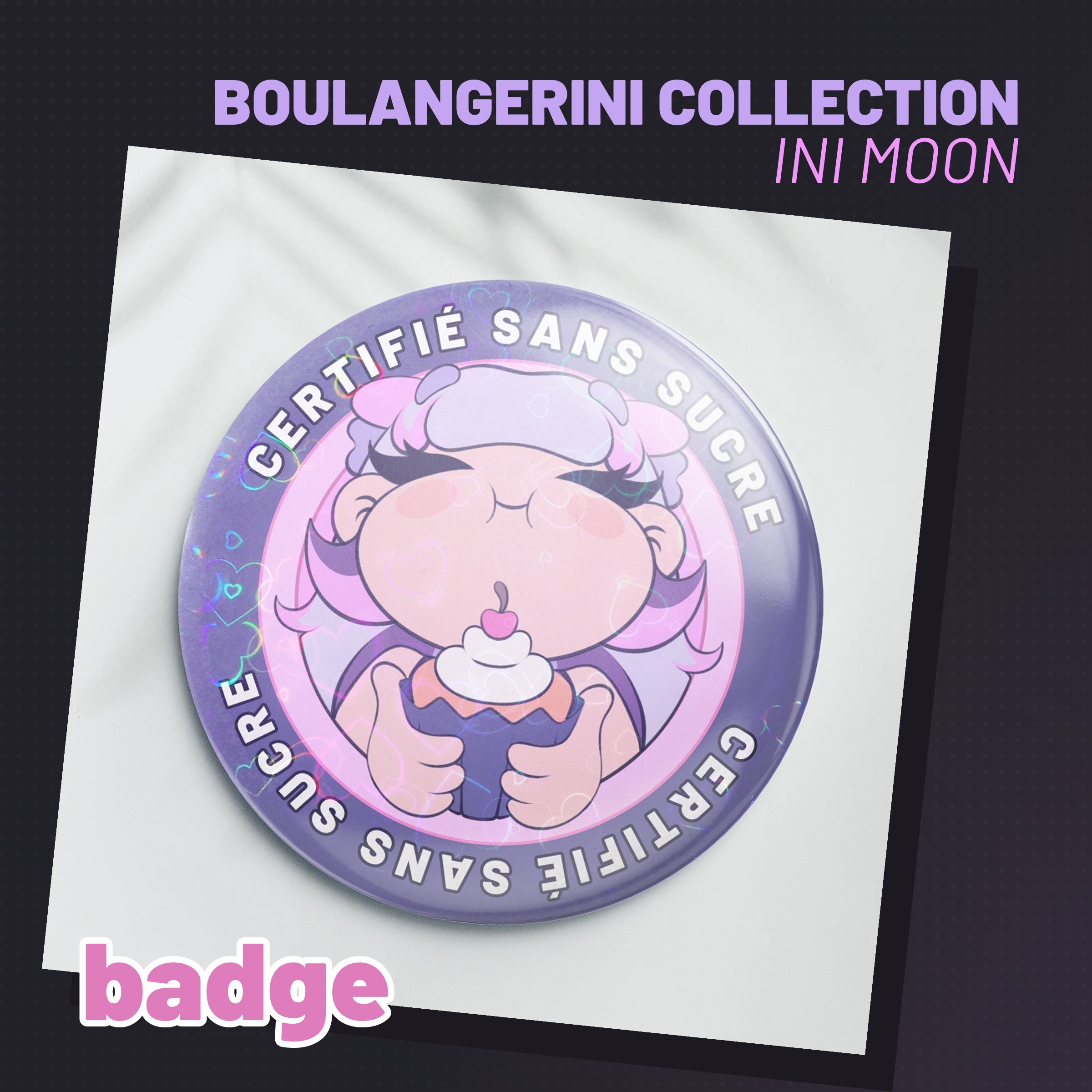 Ini Badge "Certifié sans sucre" - Boulangerini
