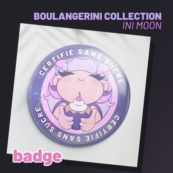 Ini Badge "Certifié sans sucre" - Boulangerini