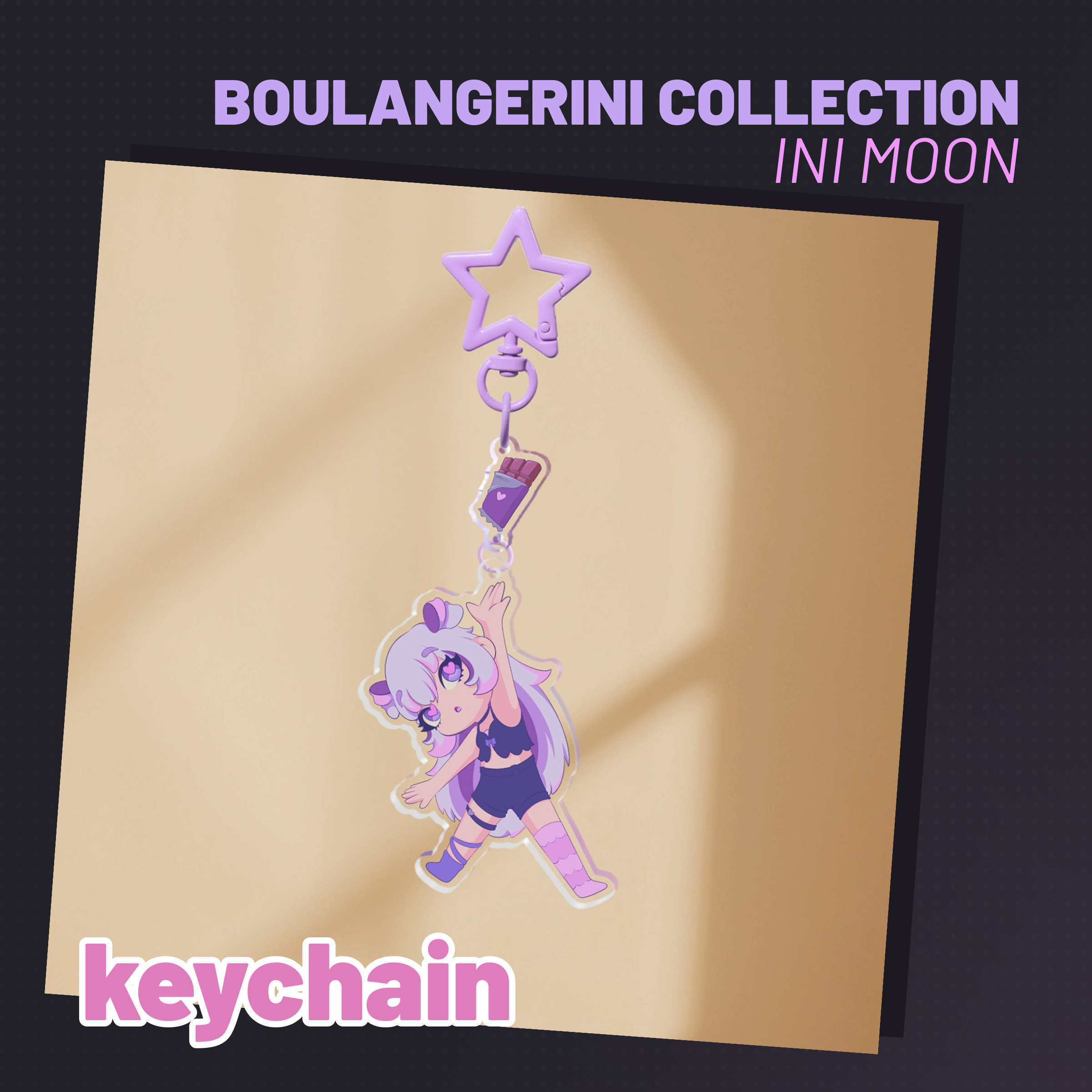 Ini "DONNE CHOCOLAT" keychain - Boulangerini