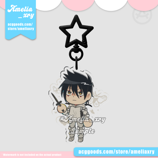 Dokuga Chibi Clear Acrylic Keychain