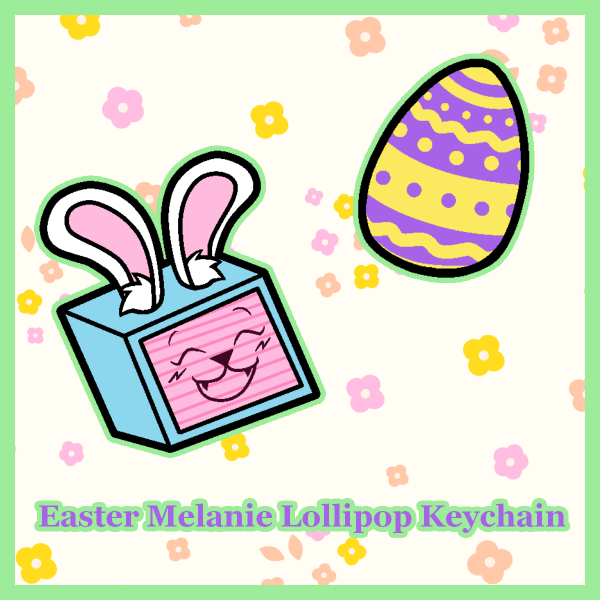 Easter Melanie Lollipop Keychain