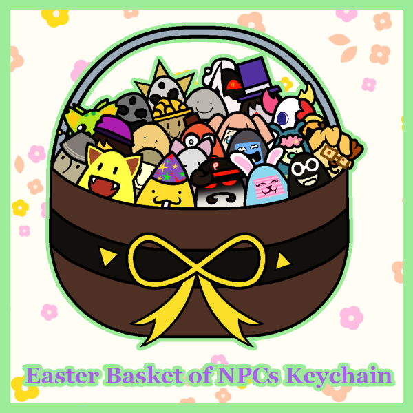 Easter Basket of NPCs Keychain