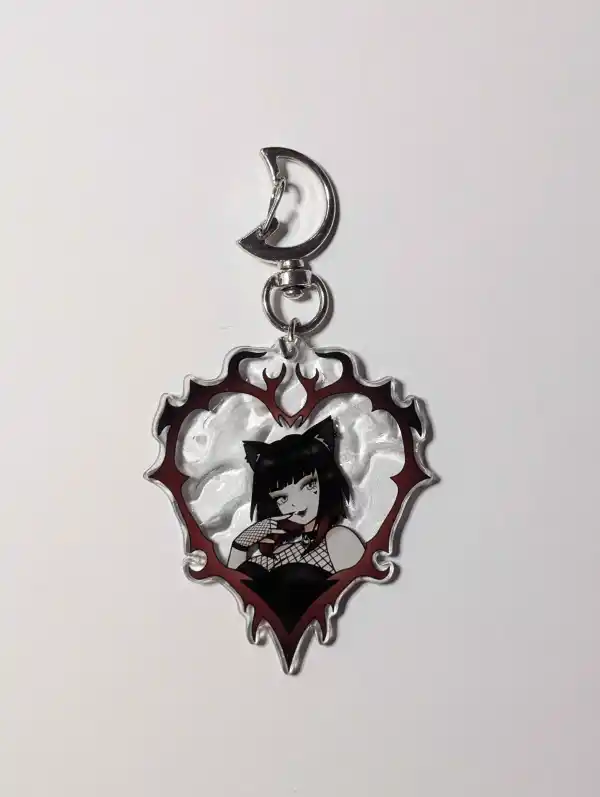 LuciWeir Gothic Portrait Keychain