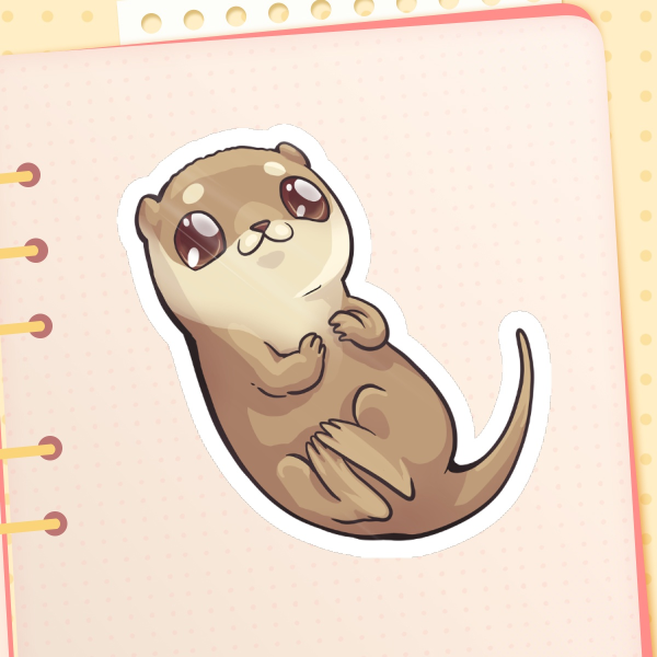 Otter Die Cut Stickers
