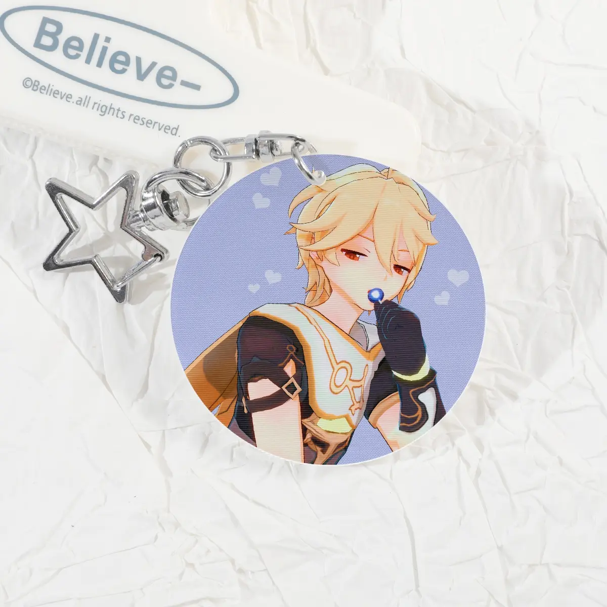 Aether Lollipop - Lenticular Acrylic Pendant